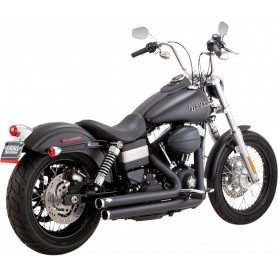 Vance & Hines Big Shots Dyna Exhaust Black/Powder-Coated