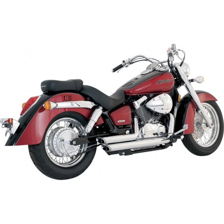 Vance & Hines Shortshots Staggered Exhaust System Chrome