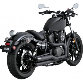 Vance & Hines Twin Slash Staggereds Black/Matte