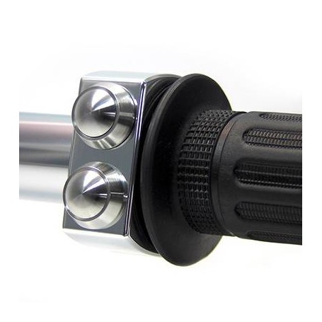 mo-SWITCH 3 PUSH-BUTTON 25.4 MM POLISHED HOUSING / STAINLESS STEEL BUTTONS