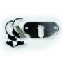 HANDLEBAR CLIP-ON BRACKET 22MM POLISHED FOR MOTOSCOPE MINI