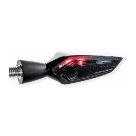 mo-BLAZE EDGE 3-IN-1 LED TURN SIGNAL LEFT DARK CHROME