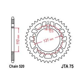 SPROCKET REAR 45T 520 ALU