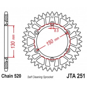 SPROCKET RL 50T YAM BLK