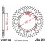 SPROCKET RL 50T YAM BLK