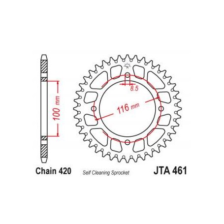 SPROCKET RL 51T KAW BLK