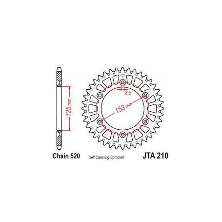 SPROCKET RL 45T HON BLK