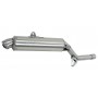 SILENCER PARIS DAKAR ARROW STAINLESS STEEL HONDA NX 650 DOMINATOR 1987-1993