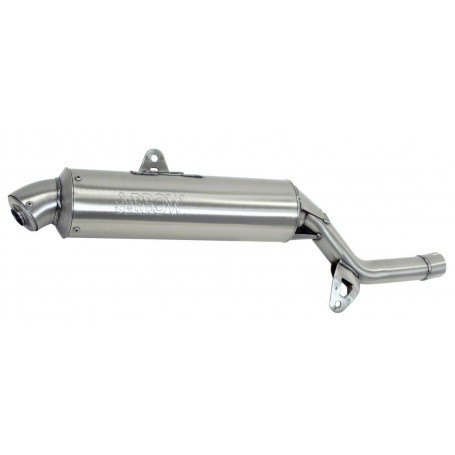 SILENCER PARIS DAKAR ARROW STAINLESS STEEL SUZUKI DR 600 R/S 1985-1990