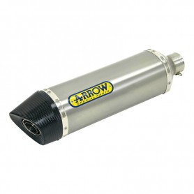 Catalytic homologated Race-Tech titanium silencer with carbon end cap