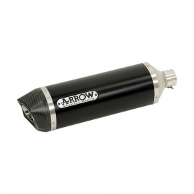 Race-Tech aluminium "Dark" silencer with carby end cap