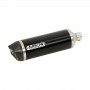 Race-Tech aluminium "Dark" silencer with carby end cap