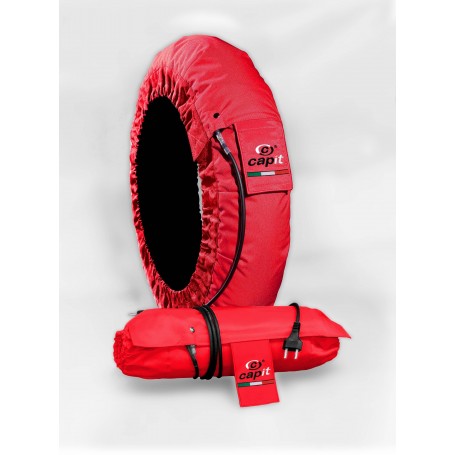 TIRE WARMER SET SUPREMA SPINA MEDIUM/X-LARGE 17" RED