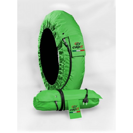 TIRE WARMER SET SUPREMA SPINA MEDIUM/X-LARGE 17" GREEN