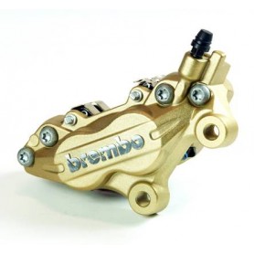 Brembo Caliper P4 30/34 F Left Gold - Fixing 65mm - OUT of PRODUCTION !