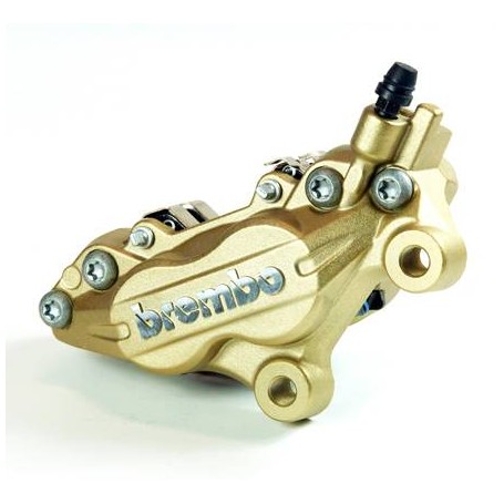 Brembo Caliper P4 30/34 F Left Gold - Fixing 65mm - OUT of PRODUCTION !