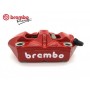 Brembo Radial M4 Monoblock Brake Caliper 100mm Right Red/White