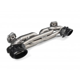 Akrapovic Tail pipe set (Titanium) Black Porsche NHS
