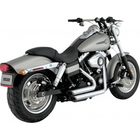 Vance & Hines Shortshots Staggered Exhaust Systems Chrome