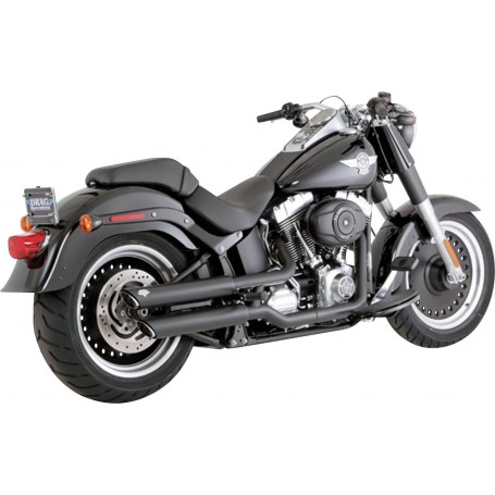 Vance & Hines 3" Twin Slash Slip-On Mufflers Black