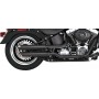 Vance & Hines 3" Twin Slash Slip-On Mufflers Black