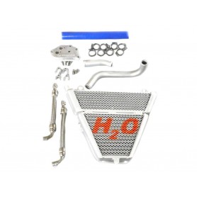 H2O Additional Water-Oil Radiator + Kit Ducati 1199-1299 Panigale V2