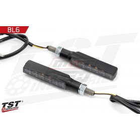 TST LED Rear Pod Turn Signal Bundle for Yamaha BL6 Clear