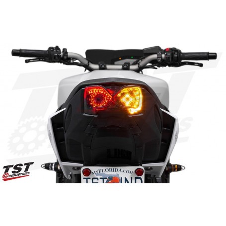 TST Programmable and Sequential LED Integrated Tail Light for Yamaha FZ-09 / MT-09 2017-2020 Smoke