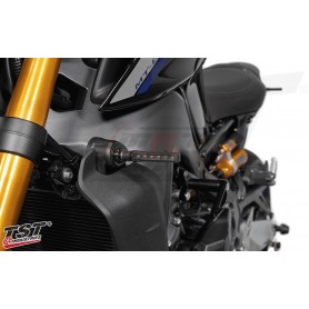 TST LED Front Pod Turn Signal Bundle for Select Yamaha Motorcycles BL6 Sequential Light Smoke 