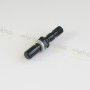 Double hollow screw bleeding valve M10 x1x29.black