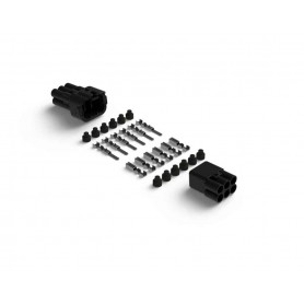 Denali MT Series 6-Pin Waterproof Connector Set. Male & Female Connectors with Terminals & Seals