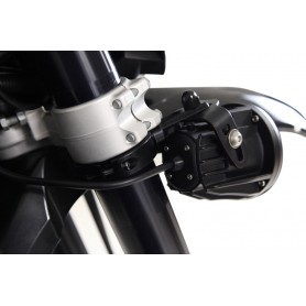 Denali Driving Light Mount - Articulating Bar Clamp 50mm-60mm. Black