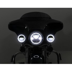 Denali M4 LED Passing Lamp Module - 4.5". Black Chrome