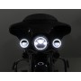 Denali M7 DOT LED Headlight Module - 7". Black Chrome