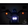 Denali M7 DOT LED Headlight Module - 7". Black Chrome