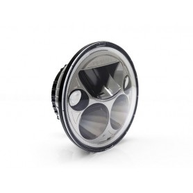 Denali M5 DOT LED Headlight Module - 5.75". Black Chrome