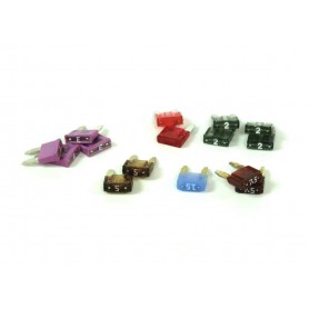 Denali Fuse Assortment. Mini ATM. 15 pcs. amp(qty) - 2(4). 3(4). 5(2). 7.5(2). 10(2). 15(1)